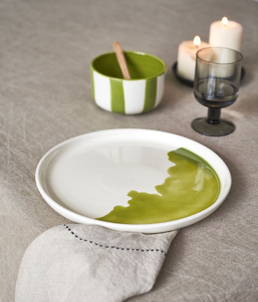 Bowls - Nua Green Striped Bowl
Ø12 Cm/H7 Cm - HOMATA