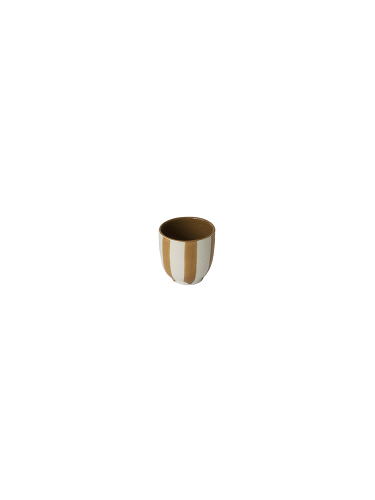 Tasses et mugs - Tasse À Café Nua Camel Rayé Ø7 Cm H7 Cm - HOMATA