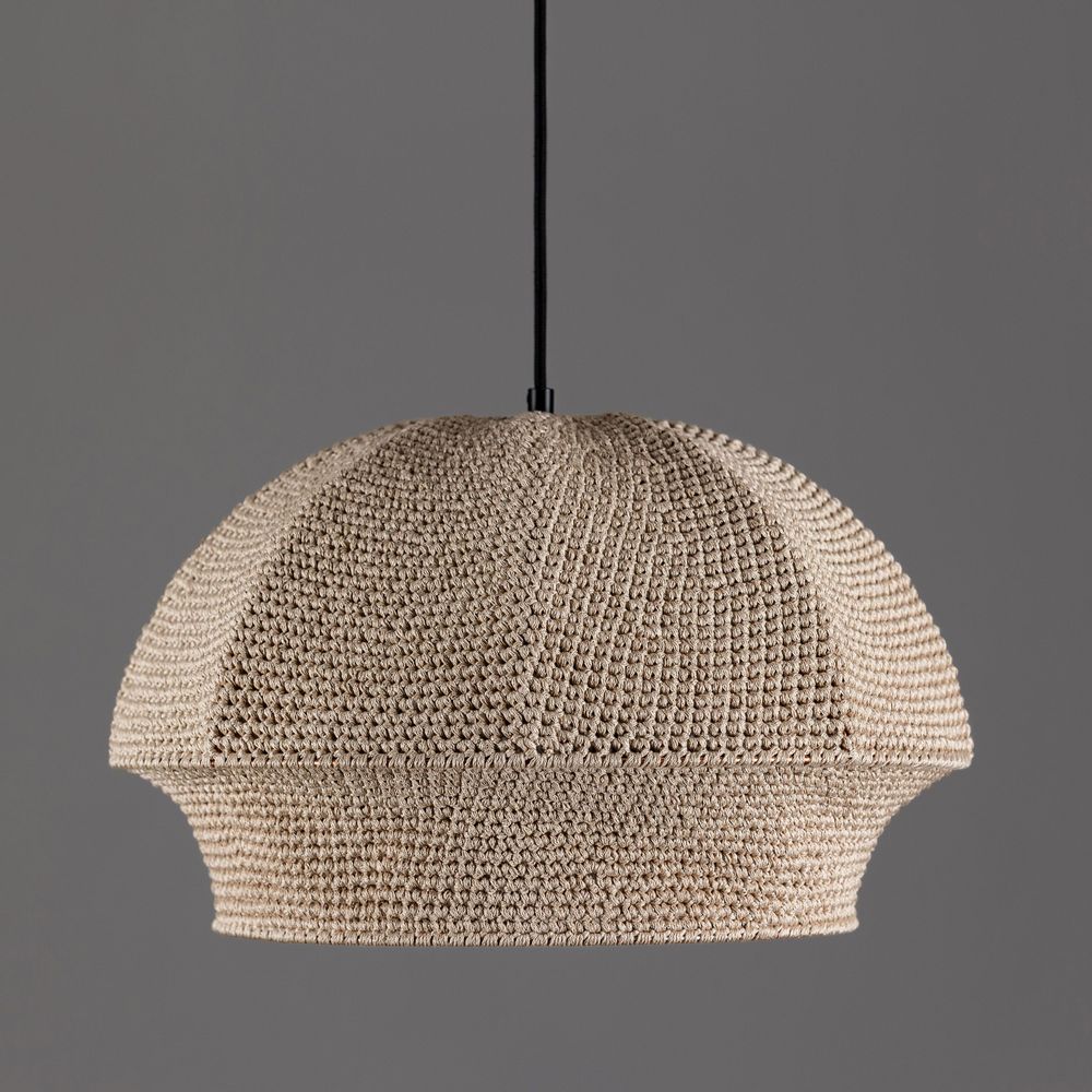 Ceiling lights - ANTWERP suspension lamp in cotton yarn - ELMO