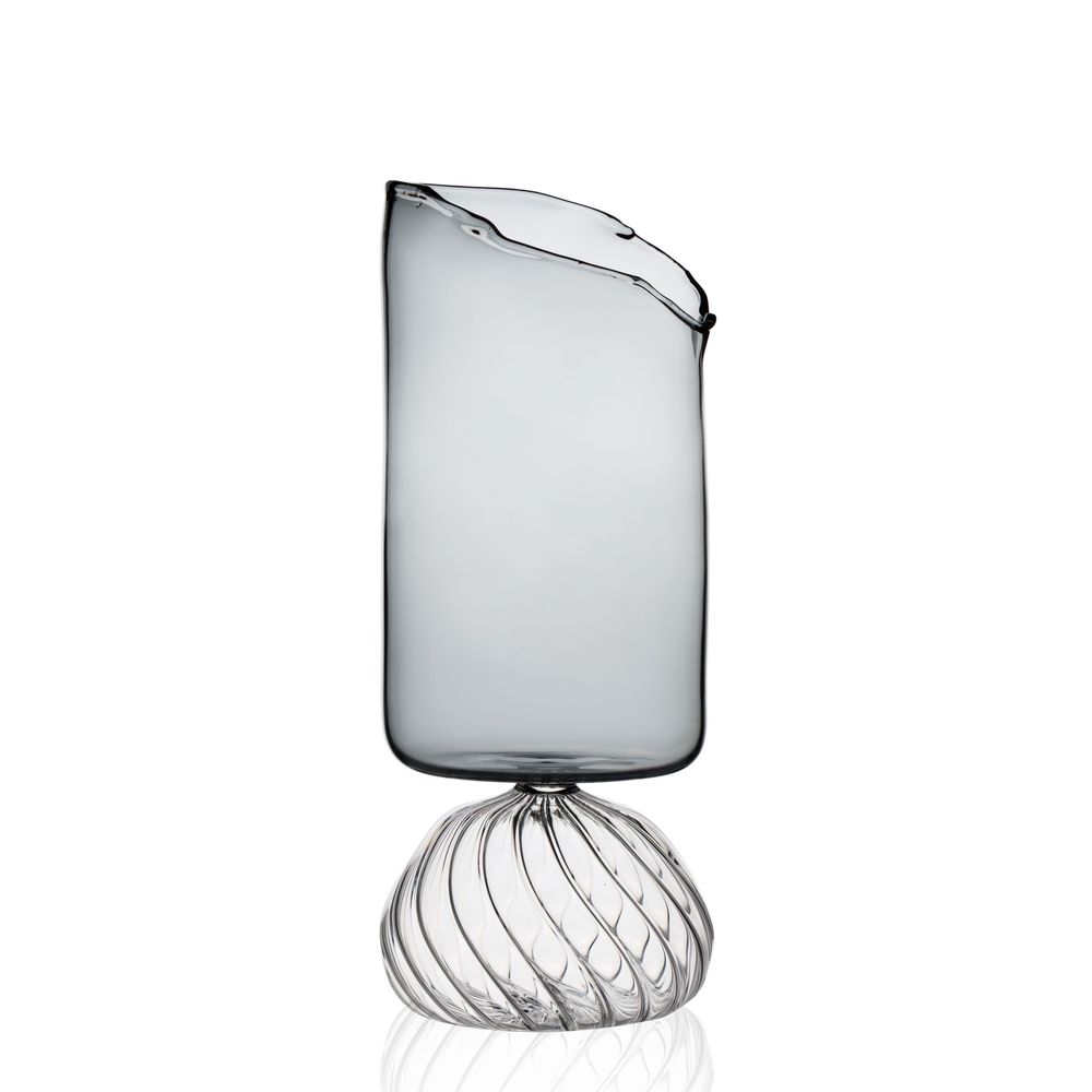 Glass - Charcoal Vase - ASMA'S CRAFTS