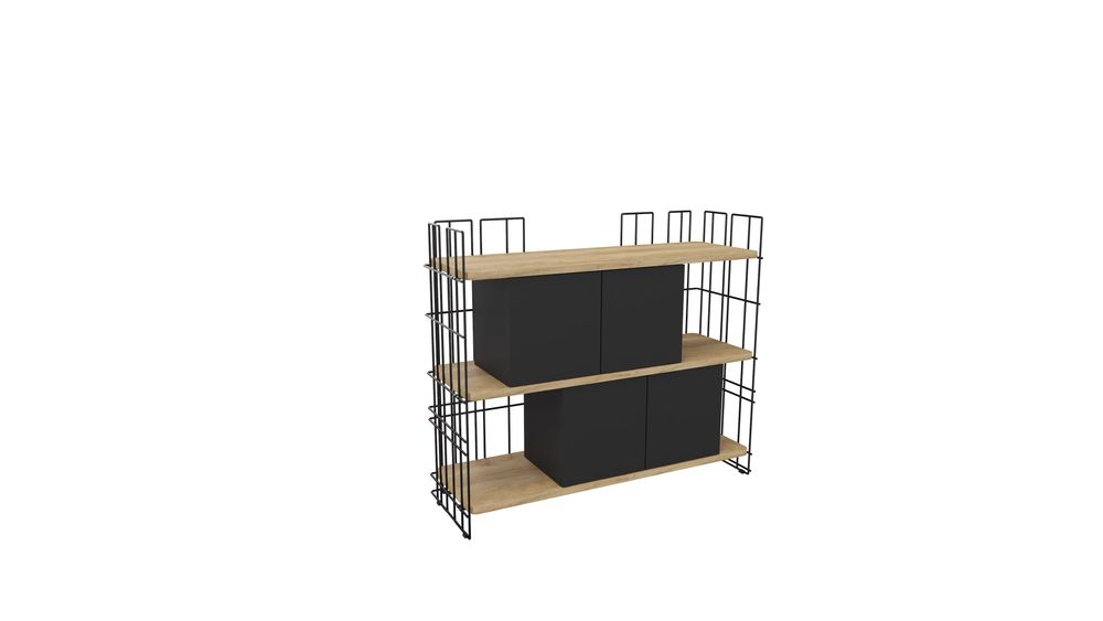 Etagères - CONSOLE WIRE 2 RANGEMENTS - BURONOMIC HOME