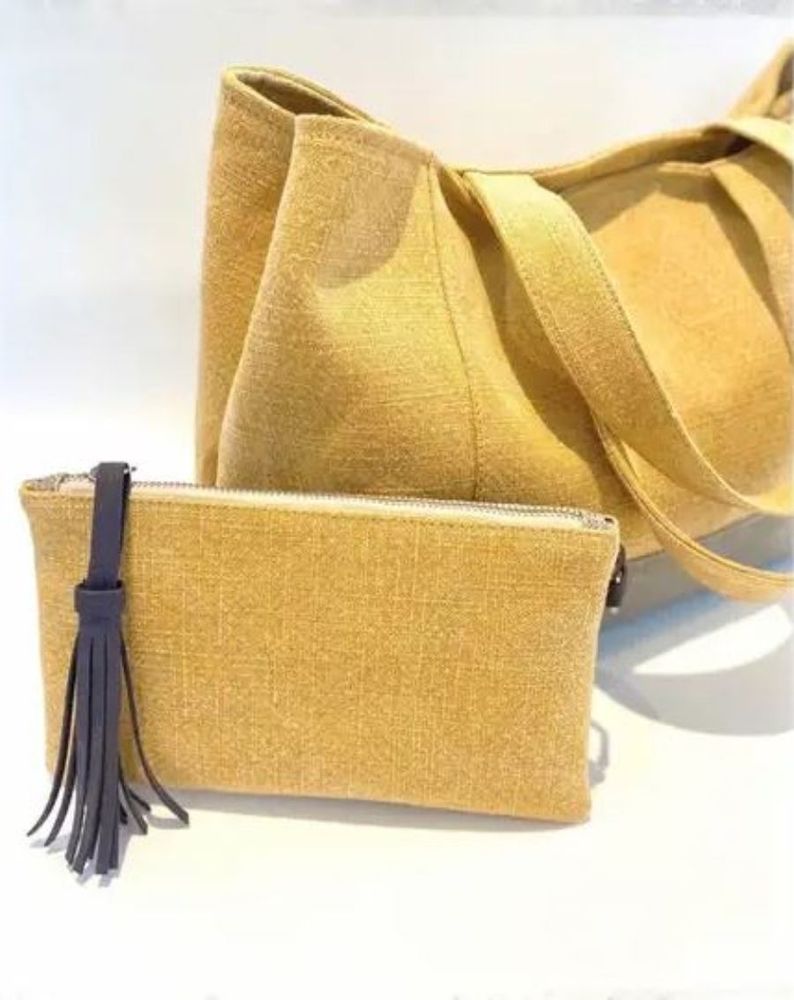 Bags and totes - Linen bag MIA TOTE COLLECTION - MARTINA & EVA