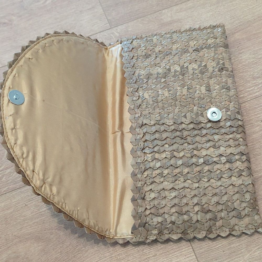 Pochettes - Portefeuille en feuilles de palmier et coquillages cauris - Brun - PFPCB-28-17 - BALINAISA