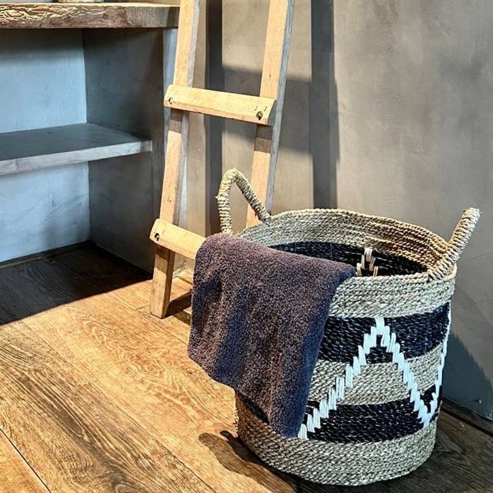 Laundry baskets - Natural Seagrass Basket (Bali) - PSNO-3 - Set of 3 - BALINAISA