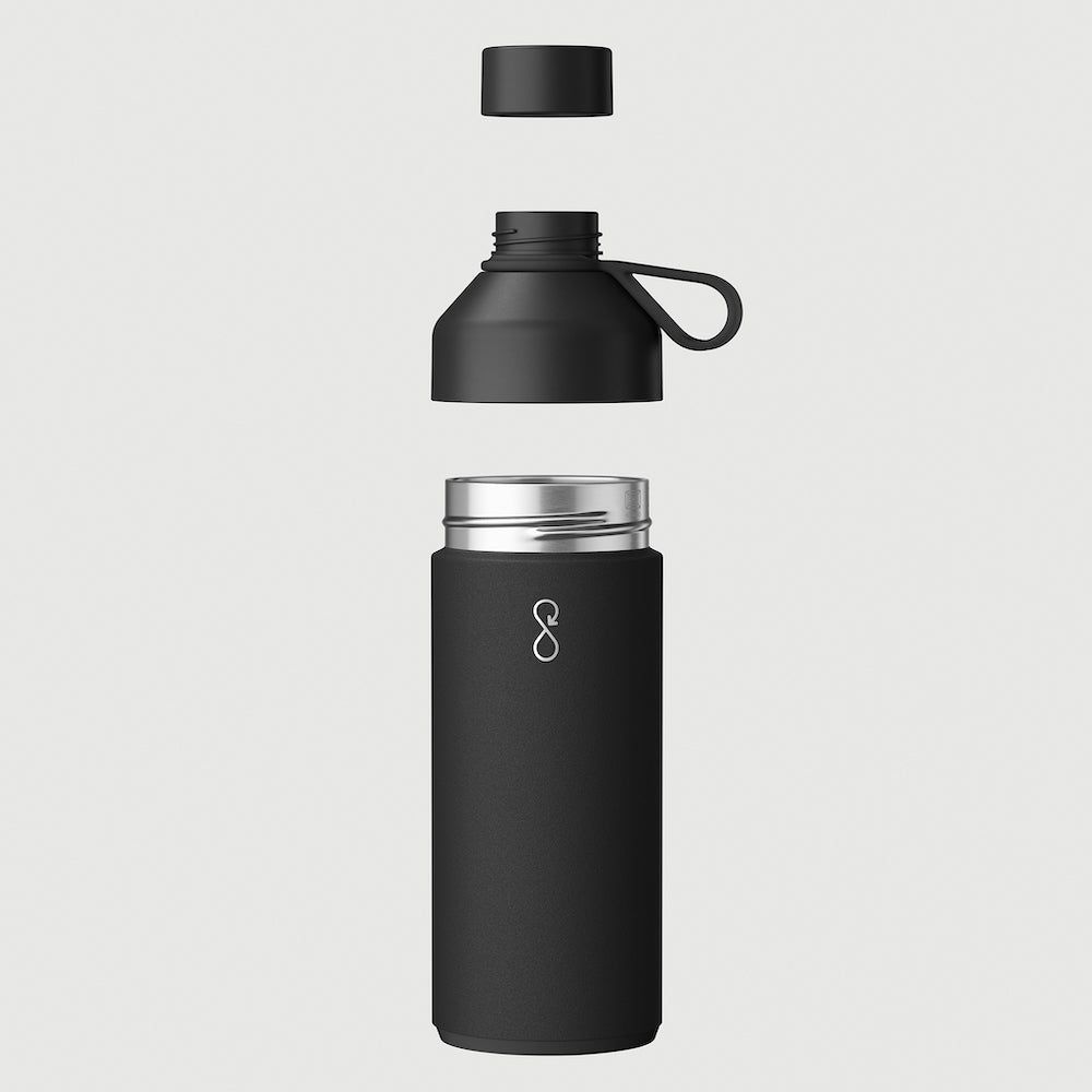 Cadeaux - "Ocean Bottle" la gourde originale (1L) - Noir obsidienne - OCEAN BOTTLE