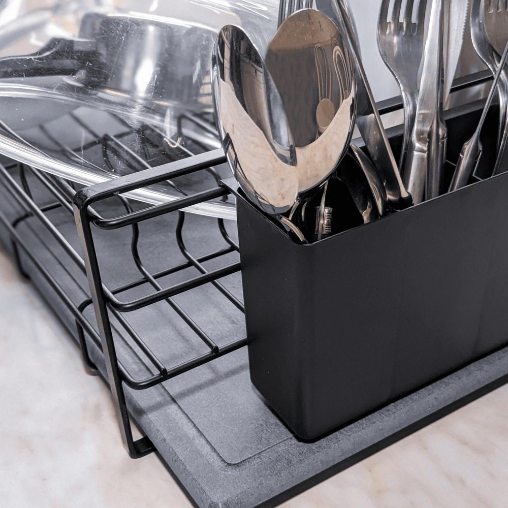 Egouttoirs - Égouttoir en pierre absorbant l'eau noir gris design moderne Framma - OSNA