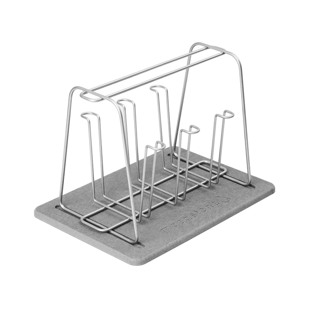 Dish Drainers - Addison Design Modern Black Gray Odorless Absorbent Stone Drainer - OSNA