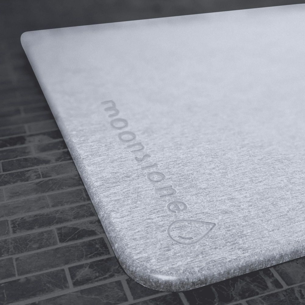 Autres tapis - Tapis de bain en pierre absorbante anti dérapant sans odeur anti moisissure diatomite noir gris blanc - OSNA