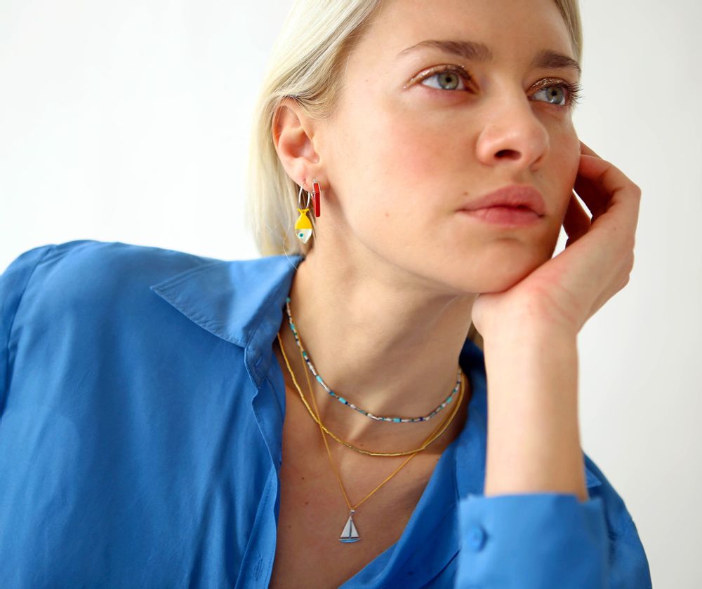 Gifts - Sardine and Fish Small Earrings - BORD DE L'EAU