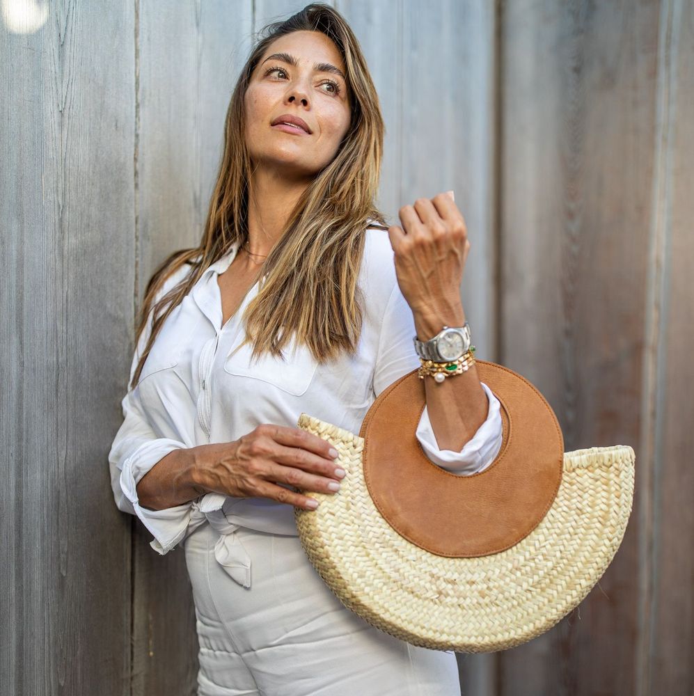Shopping baskets - MOON basket - LA FIBRE ARTISANALE