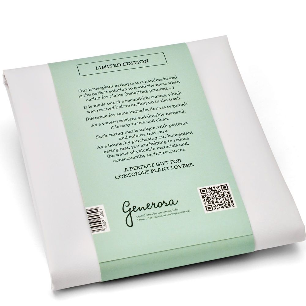 Gifts - HOUSE PLANT CARING MAT | Second-life canvas potting tarp - GENEROSA