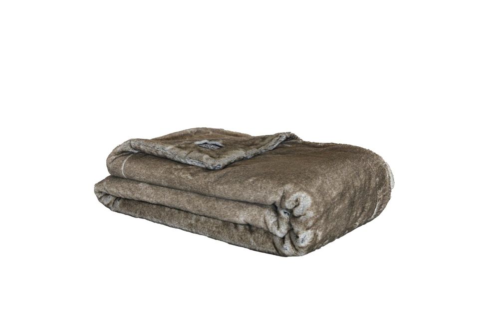 Couettes et oreillers  - Kaninchen beige premium - Plaid en fausse fourrure - DECKENKUNST MANUFAKTUR GERMANY