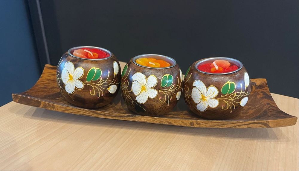 Decorative objects - DECO CANDLE BY 3 - FG IMPORTS