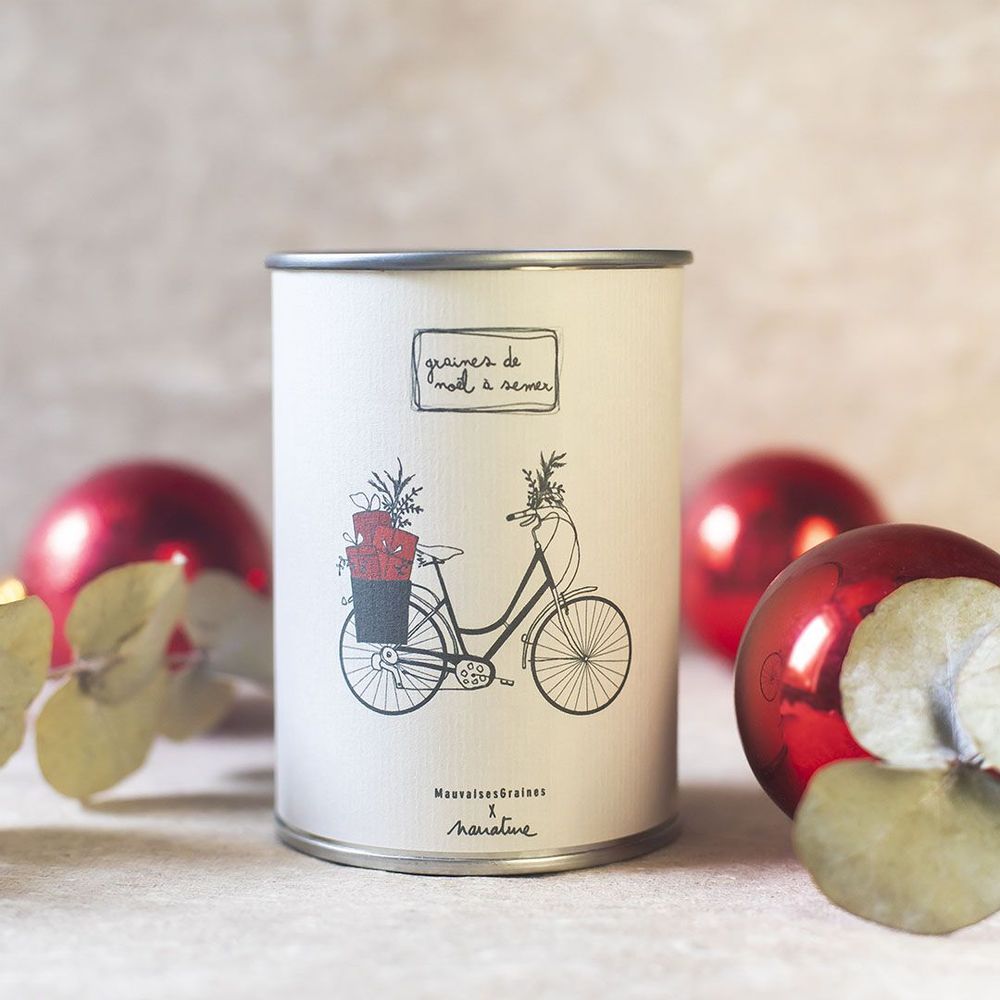 Cadeaux - Kit à semer "Vélo de Noël" - MAUVAISES GRAINES
