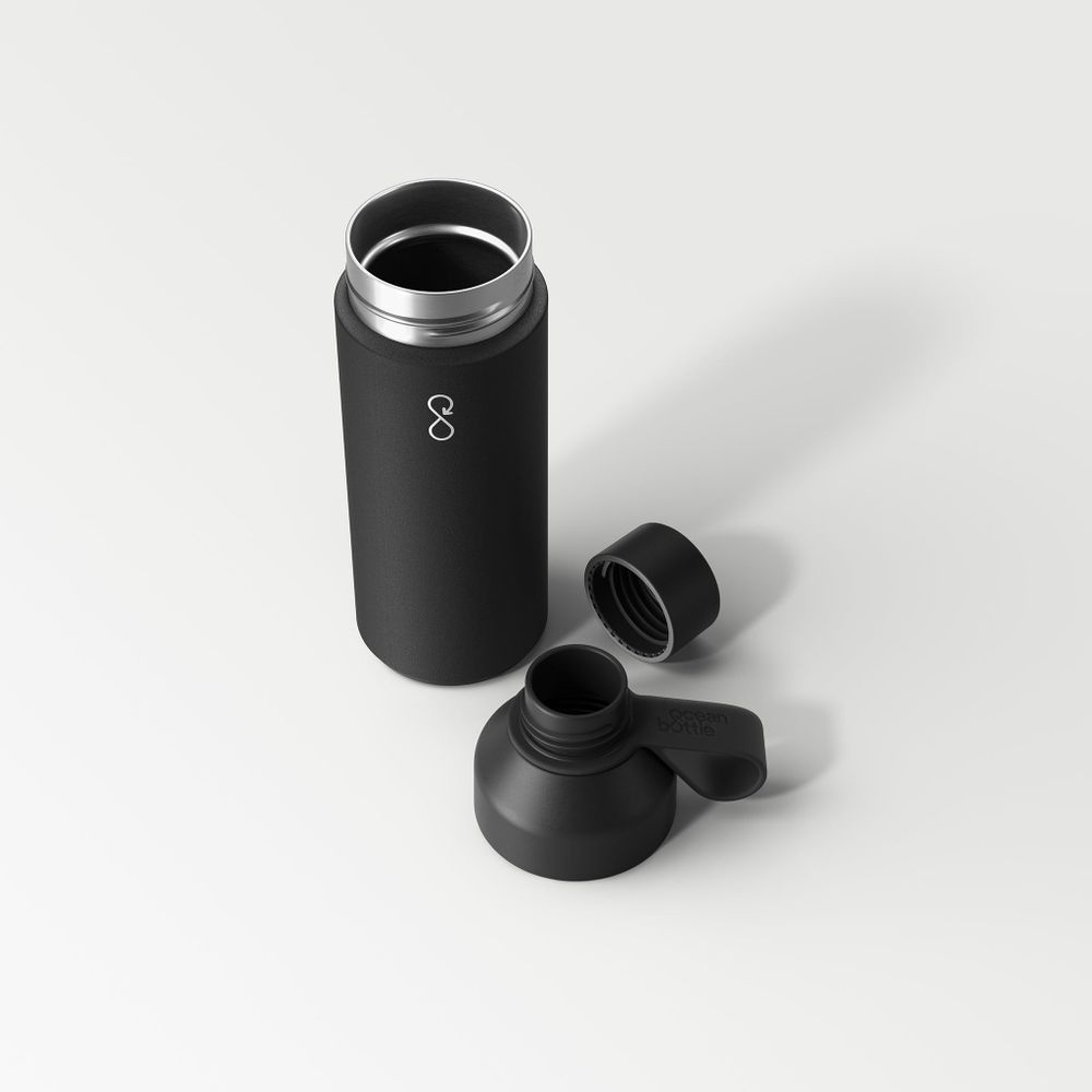 Accessoires de voyage - "Ocean Bottle" la gourde originale (500ml) - Noir Obsidienne - OCEAN BOTTLE