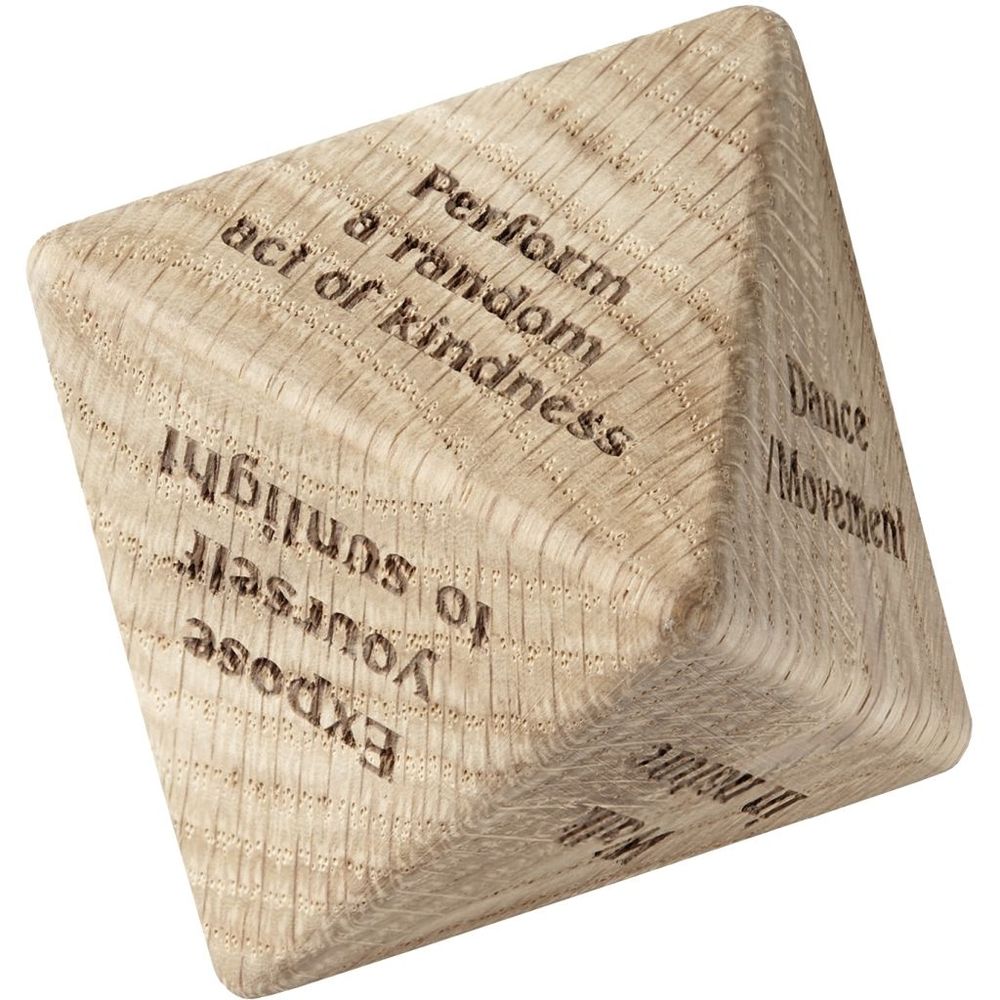 Design objects - Mindfulness Wooden Dice CC2 - CHICURA COPENHAGEN