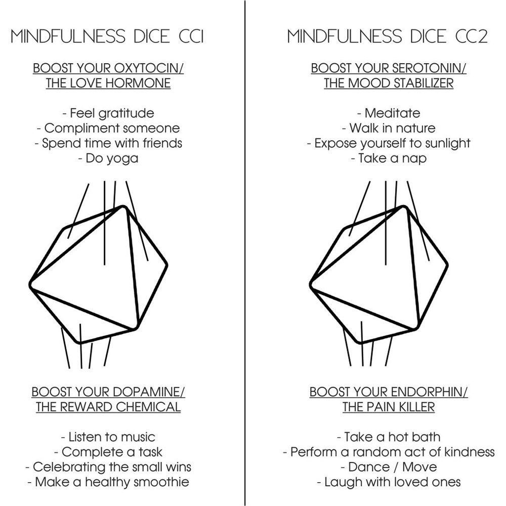 Design objects - Mindfulness Wooden Dice CC2 - CHICURA COPENHAGEN