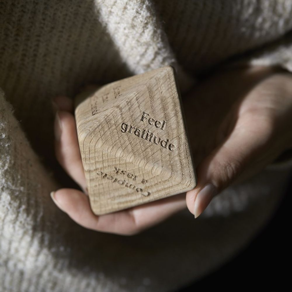 Design objects - Mindfulness Wooden Dice CC2 - CHICURA COPENHAGEN