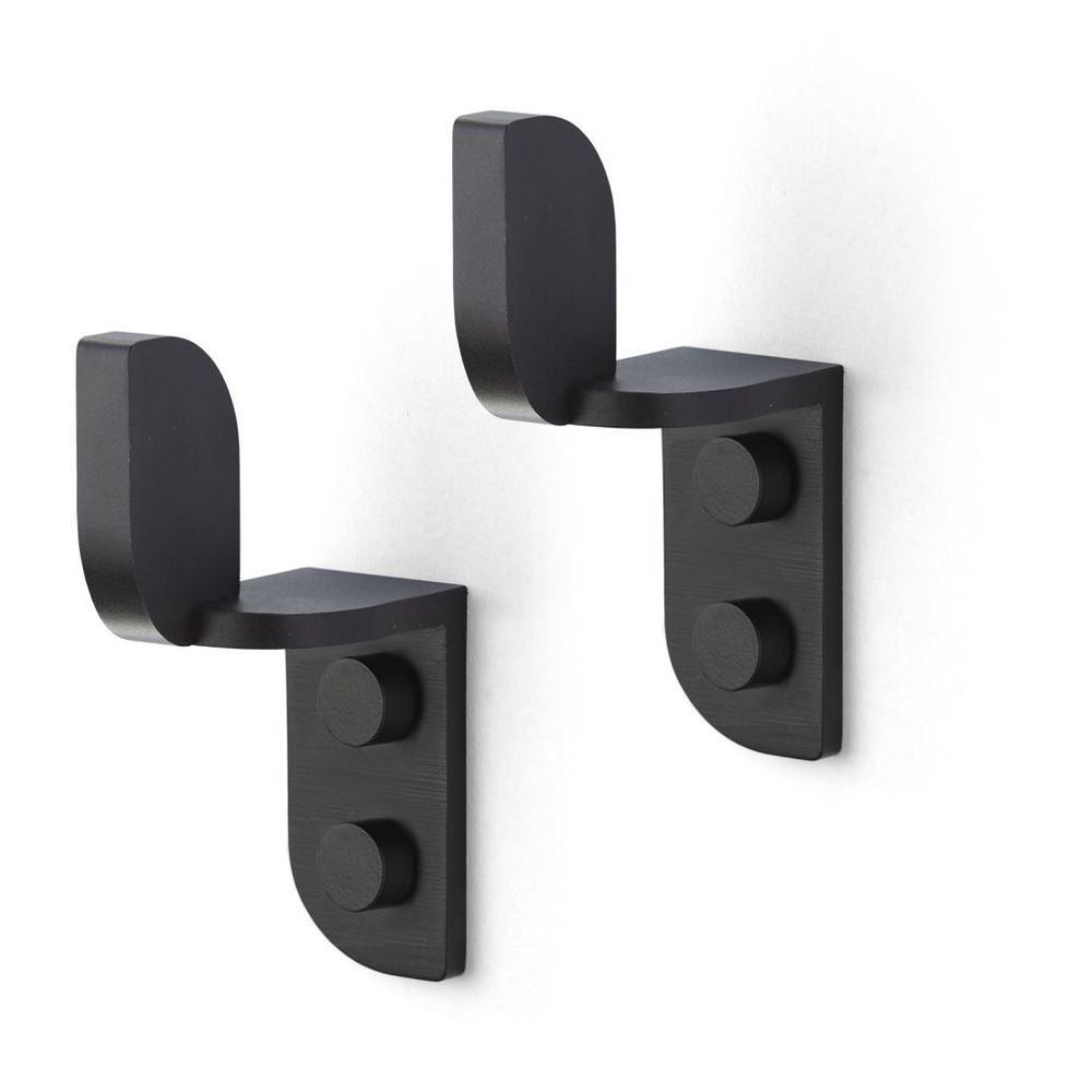 Design objects - Tabula Wall Hooks Black (2 pcs.) - CHICURA COPENHAGEN