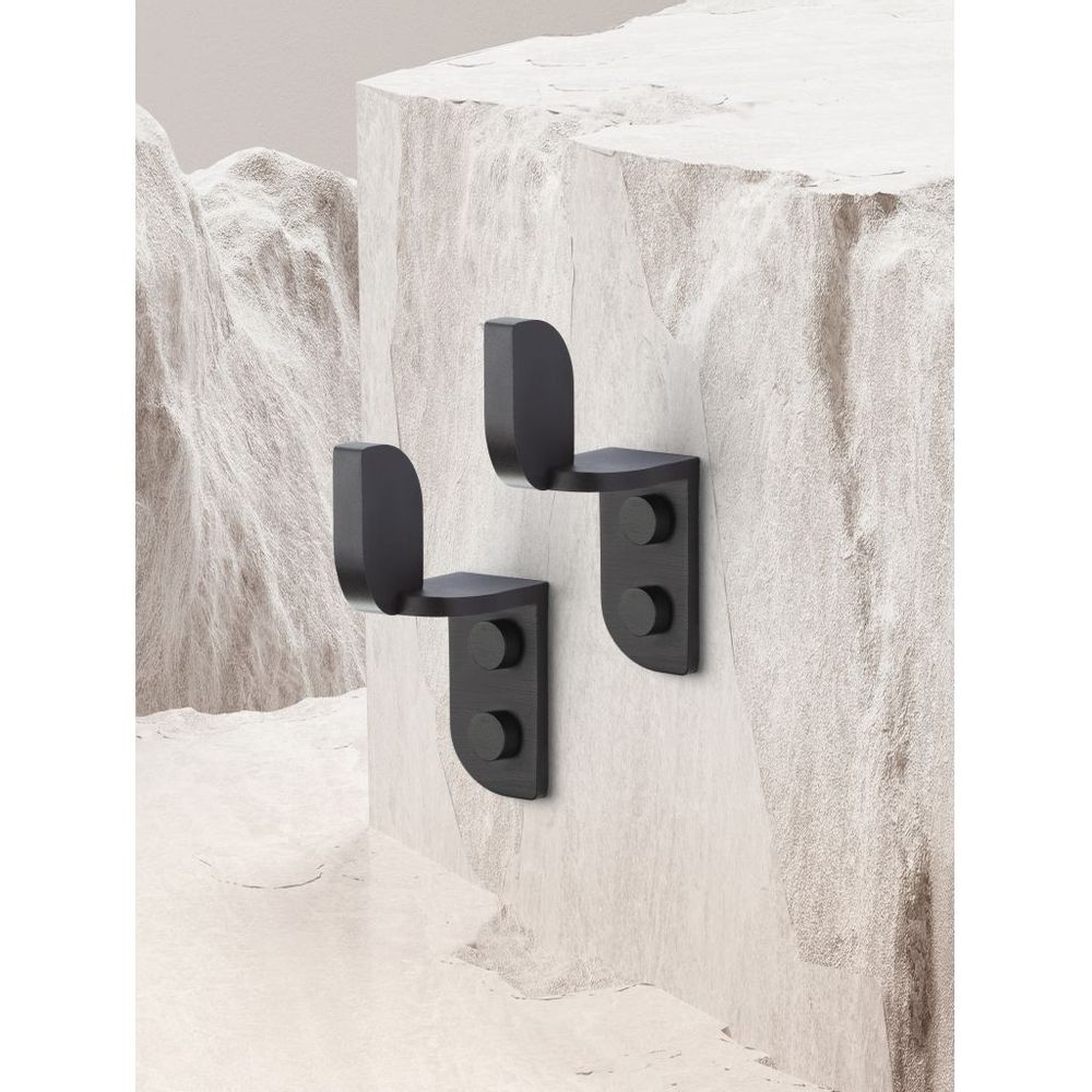 Design objects - Tabula Wall Hooks Black (2 pcs.) - CHICURA COPENHAGEN