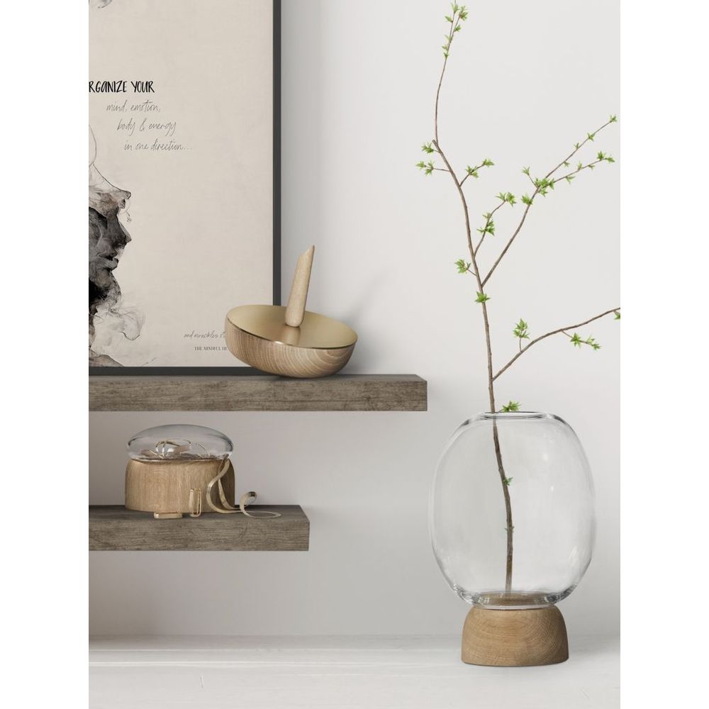 Vases - Vase Morchella en Verre Noir/Transparent - CHICURA COPENHAGEN