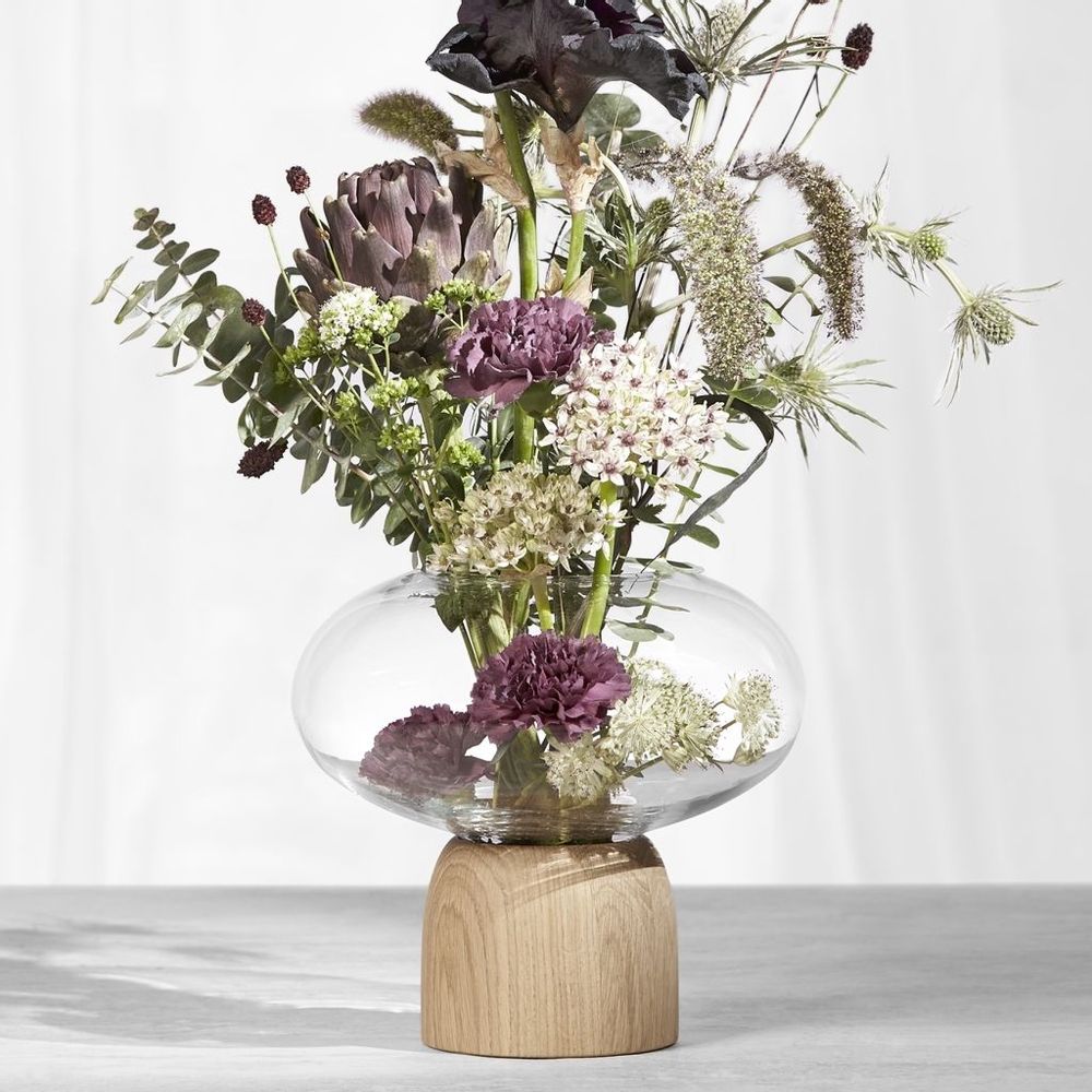 Vases - Vase Porcini en Verre Noir/Transparent - CHICURA COPENHAGEN
