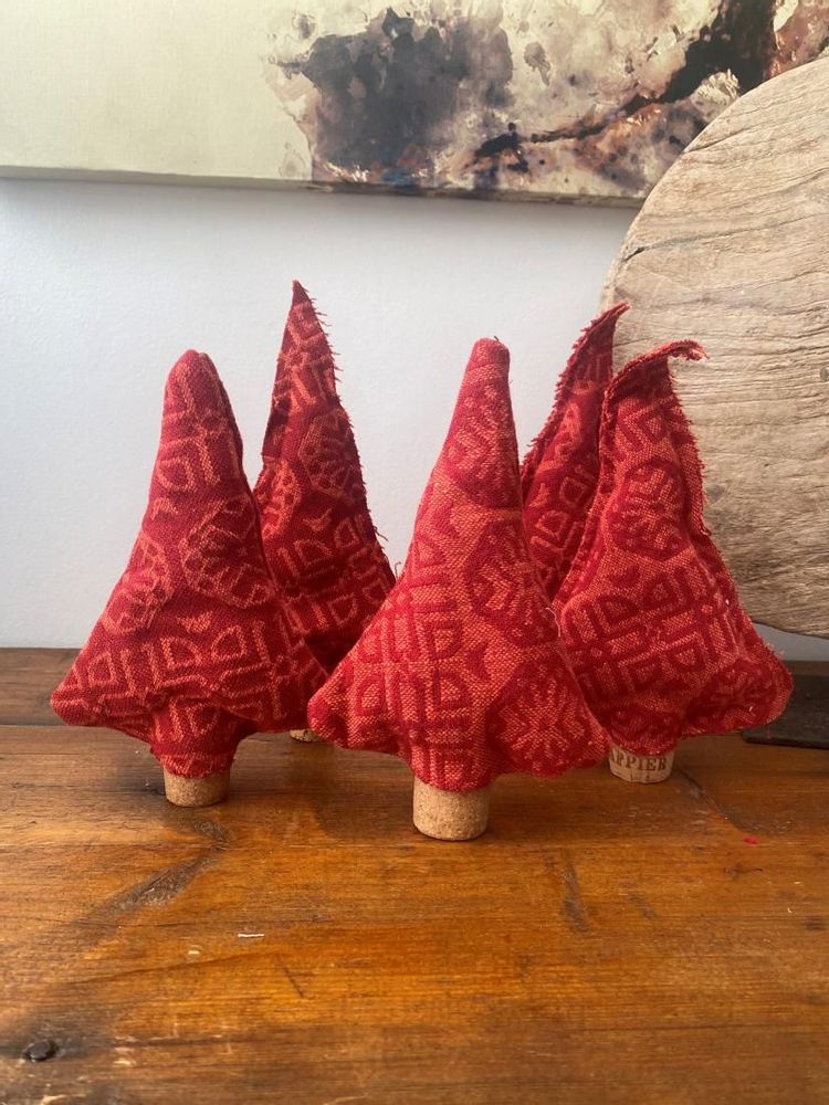 Other Christmas decorations - Small Christmas tree in a set of 5 - LA FÉE L'A FAIT