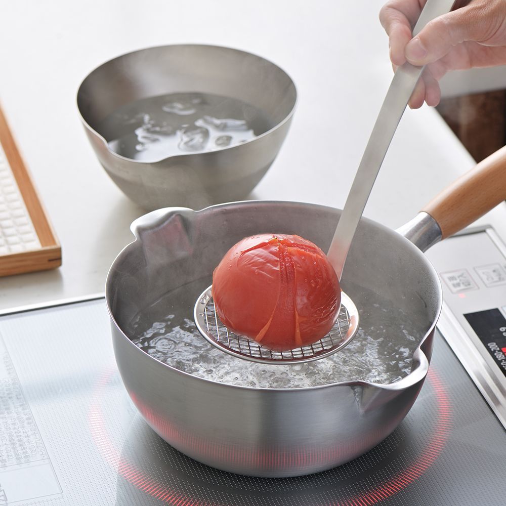 Ustensiles de cuisine - Louche écumoire à friture acier inoxydable - Aikata / YOSHIKAWA - ABINGPLUS