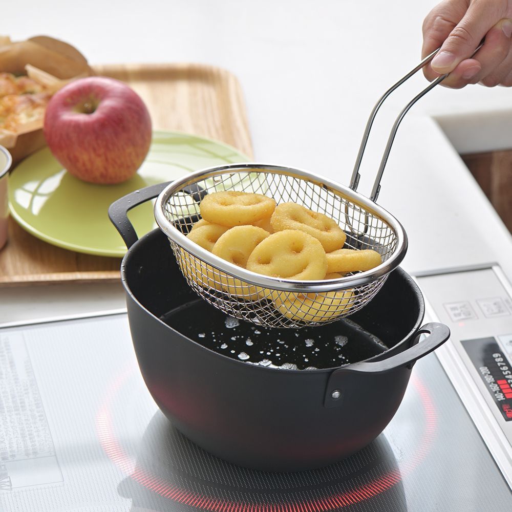 Kitchen utensils - Frying basket (Tempura) stainless steel - Aikata/YOSHIKAWA collection - ABINGPLUS