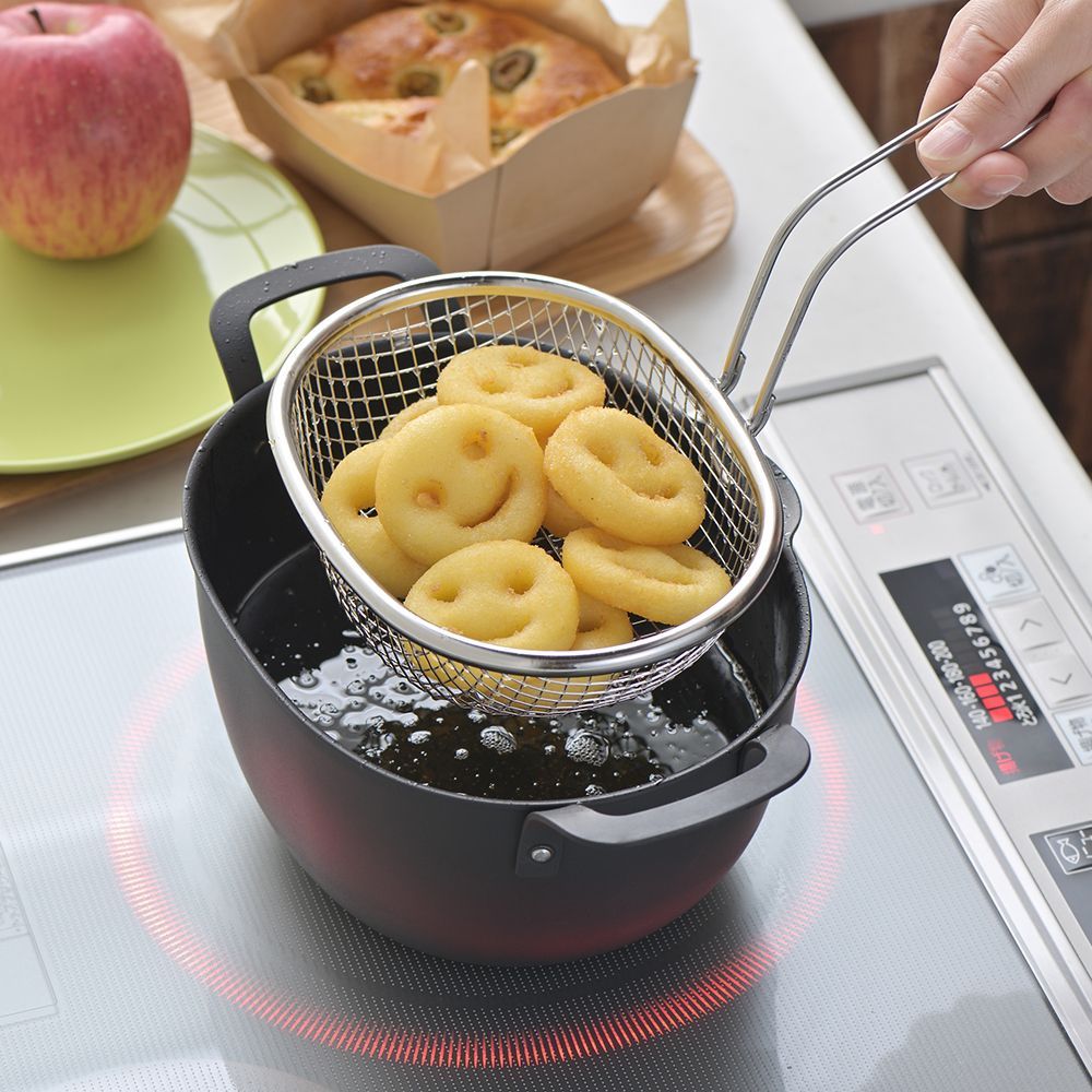 Kitchen utensils - Frying basket (Tempura) stainless steel - Aikata/YOSHIKAWA collection - ABINGPLUS