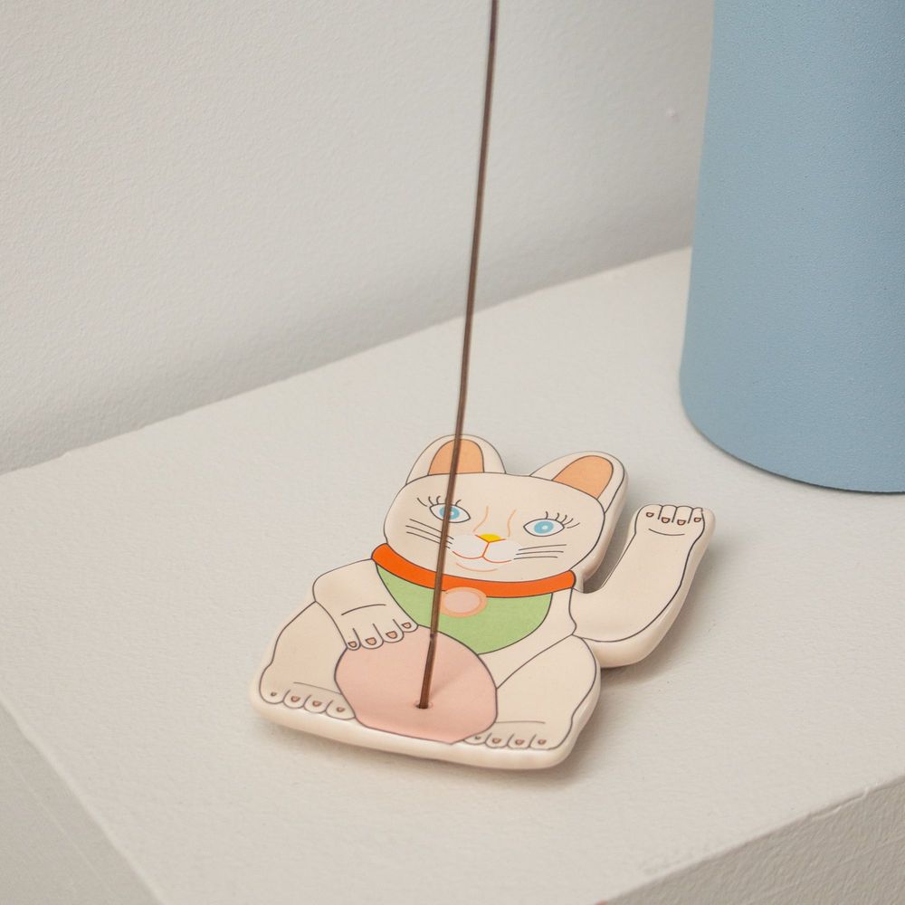 Jewelry - LUCKY CAT INCENSE BURNER HF - HELIO FERRETTI