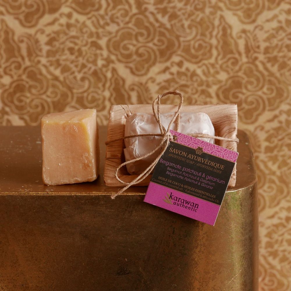 Gifts - Ayurvedic soap,\" Bergamot\” nomad format 20g - KARAWAN AUTHENTIC