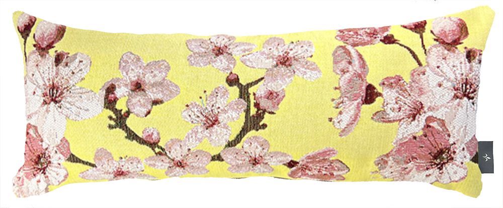 Coussins textile - Housse de coussin tissée cale reins Cerisier Japonais - ART DE LYS