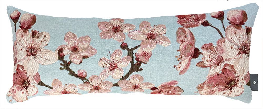 Coussins textile - Housse de coussin tissée cale reins Cerisier Japonais - ART DE LYS