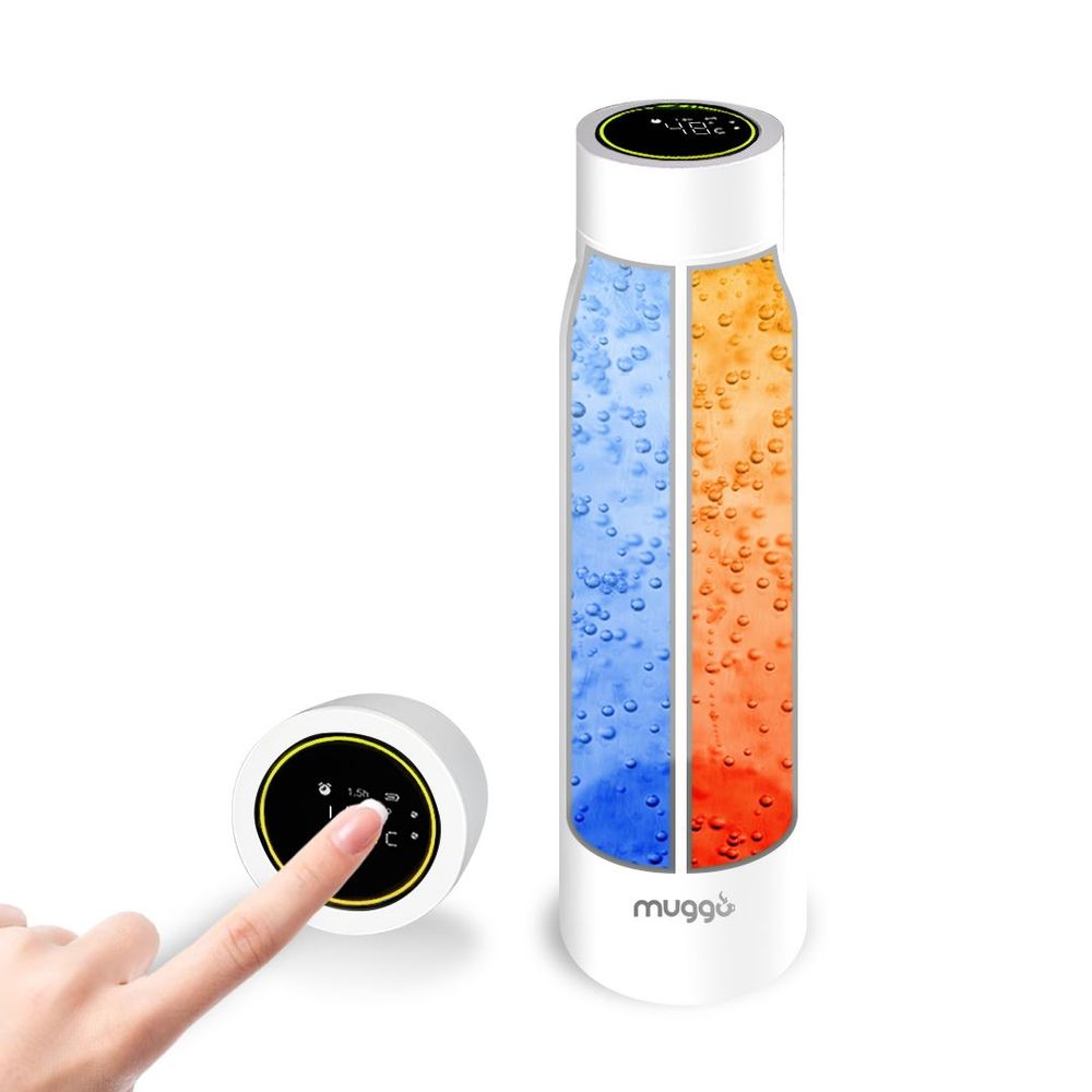 Appareils de fitness - Muggo Boost Bottle Bouteille isotherme chaud froid intelligente rappel hydratation - OUI SMART