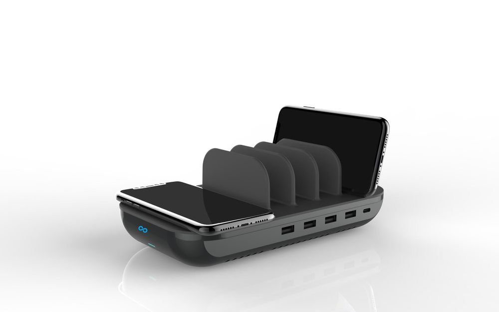 Other office supplies - Moovy 6 in 1 Charging Station DOCK STATION Wireless Phone Charger - OUI SMART