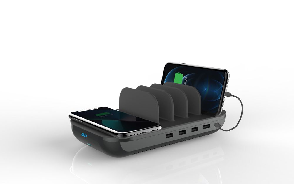 Other office supplies - Moovy 6 in 1 Charging Station DOCK STATION Wireless Phone Charger - OUI SMART