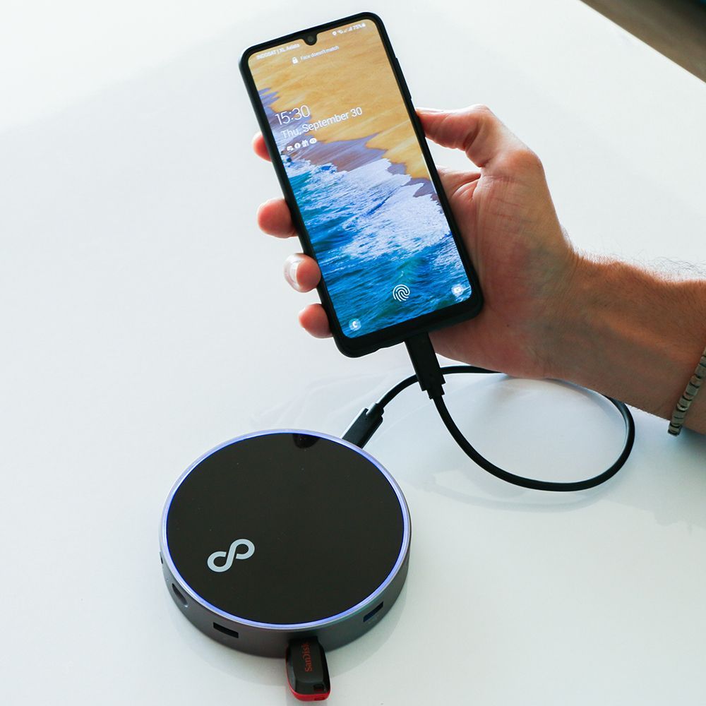 Other office supplies - Moovygo hub 12 in 1 charger for phones and other modern wireless devices black - OUI SMART