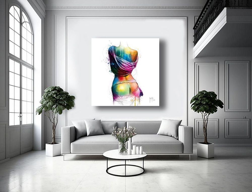 Tableaux - Vénus peinture street pop colorée et sensuel par Murciano 50x50 cm - MUUSE
