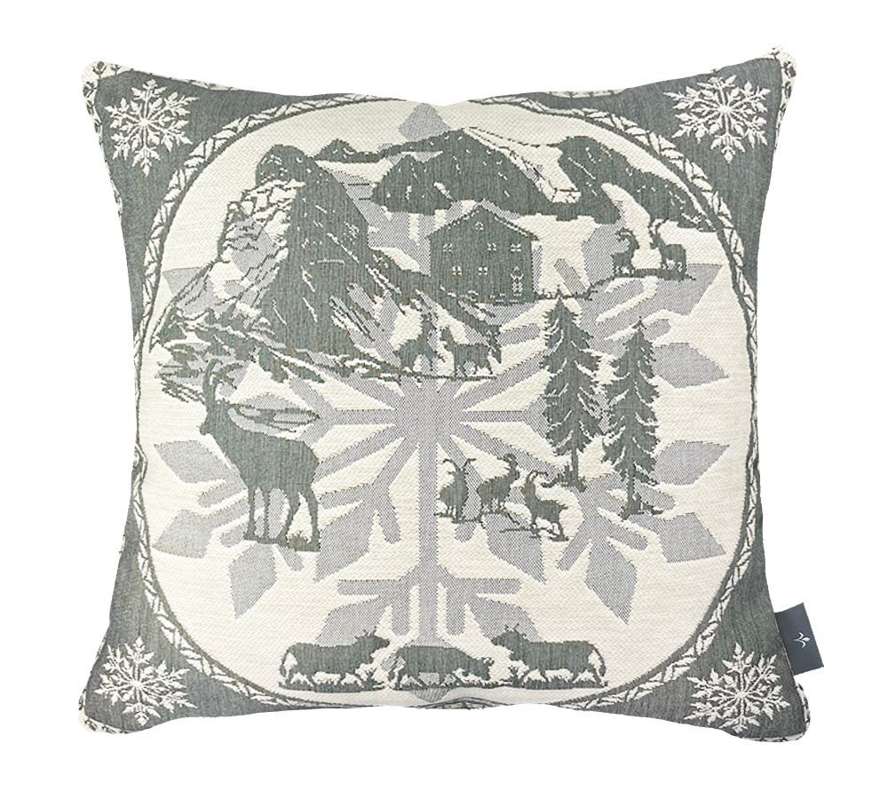 Fabric cushions - Winter woven cushion cover - ART DE LYS