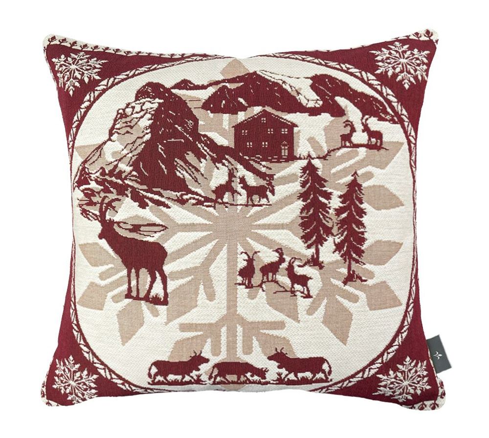 Fabric cushions - Winter woven cushion cover - ART DE LYS