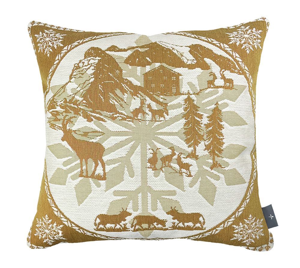 Fabric cushions - Winter woven cushion cover - ART DE LYS