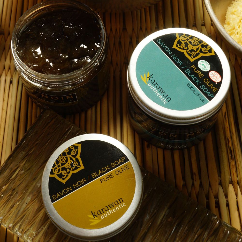Soaps - 100% Pure olive black soap certified organic by Ecocert - KARAWAN AUTHENTIC