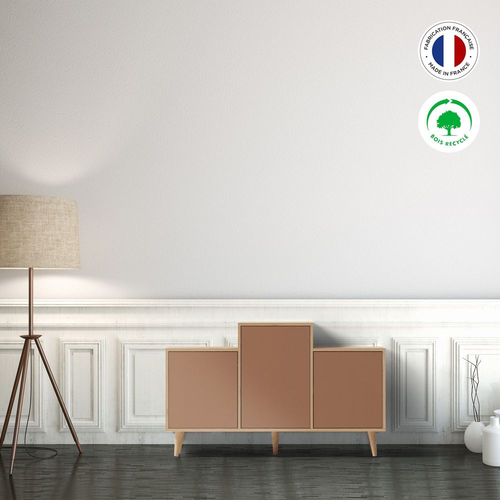 Sideboards - Sideboard GRAND EX AEQUO 3 doors Terracotta - YZON