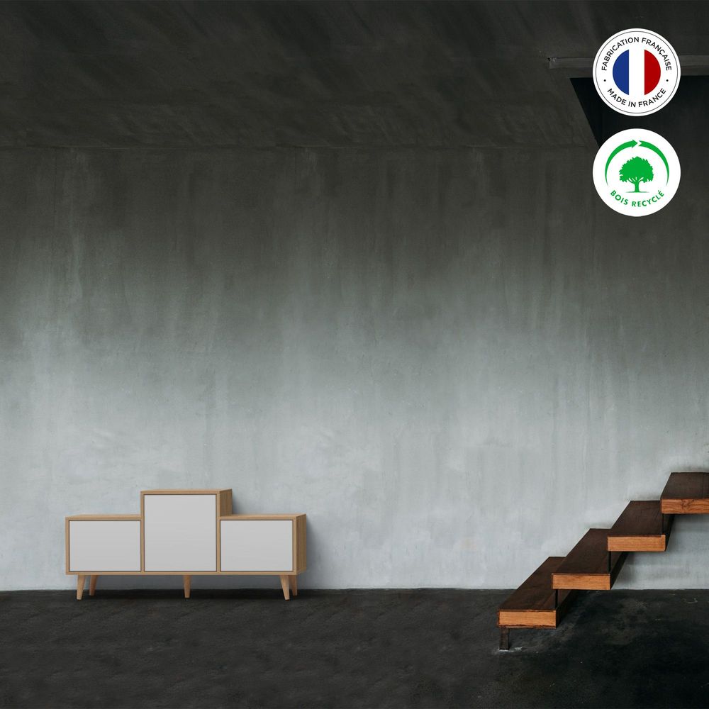 Buffets - Meuble de rangement EX AEQUO 3 portes Blanc - YZON