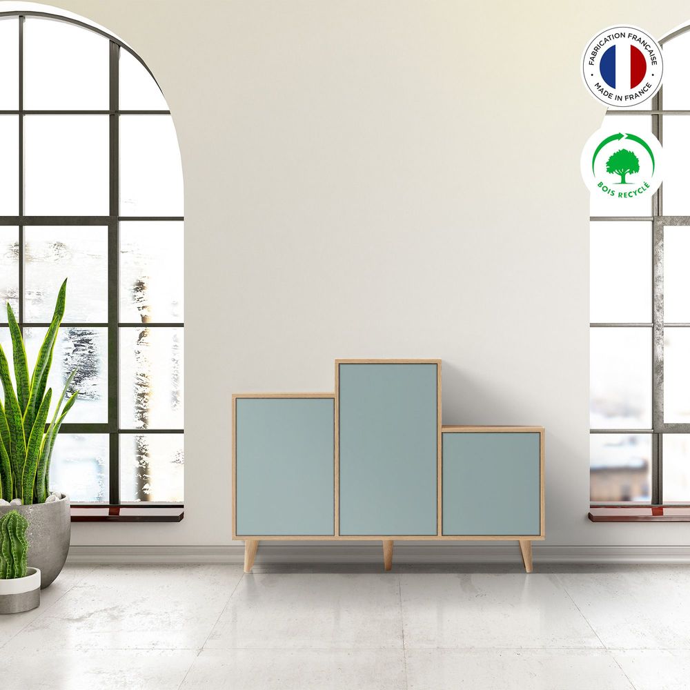 Buffets - Meuble de rangement GRAND PODIUM 3 portes Curaçao - YZON