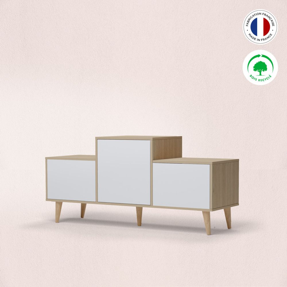 Buffets - Meuble de rangement EX AEQUO 3 portes Blanc - YZON