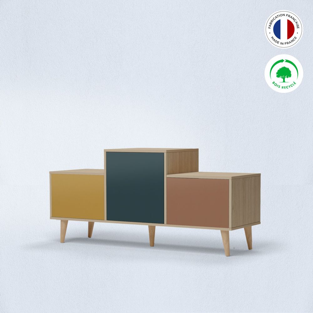 Sideboards - Sideboard EX AEQUO 3 doors Curry - Tropical - Terracotta - YZON