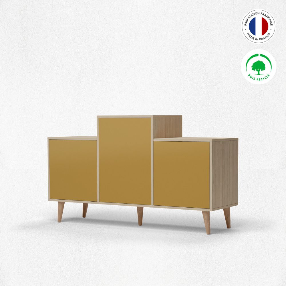 Sideboards - Sideboard GRAND EX AEQUO 3 doors Curry - YZON