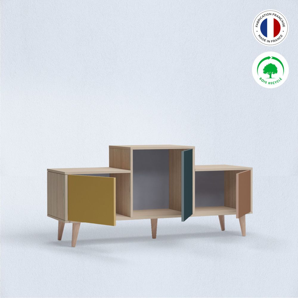 Sideboards - Sideboard EX AEQUO 3 doors Curry - Tropical - Terracotta - YZON